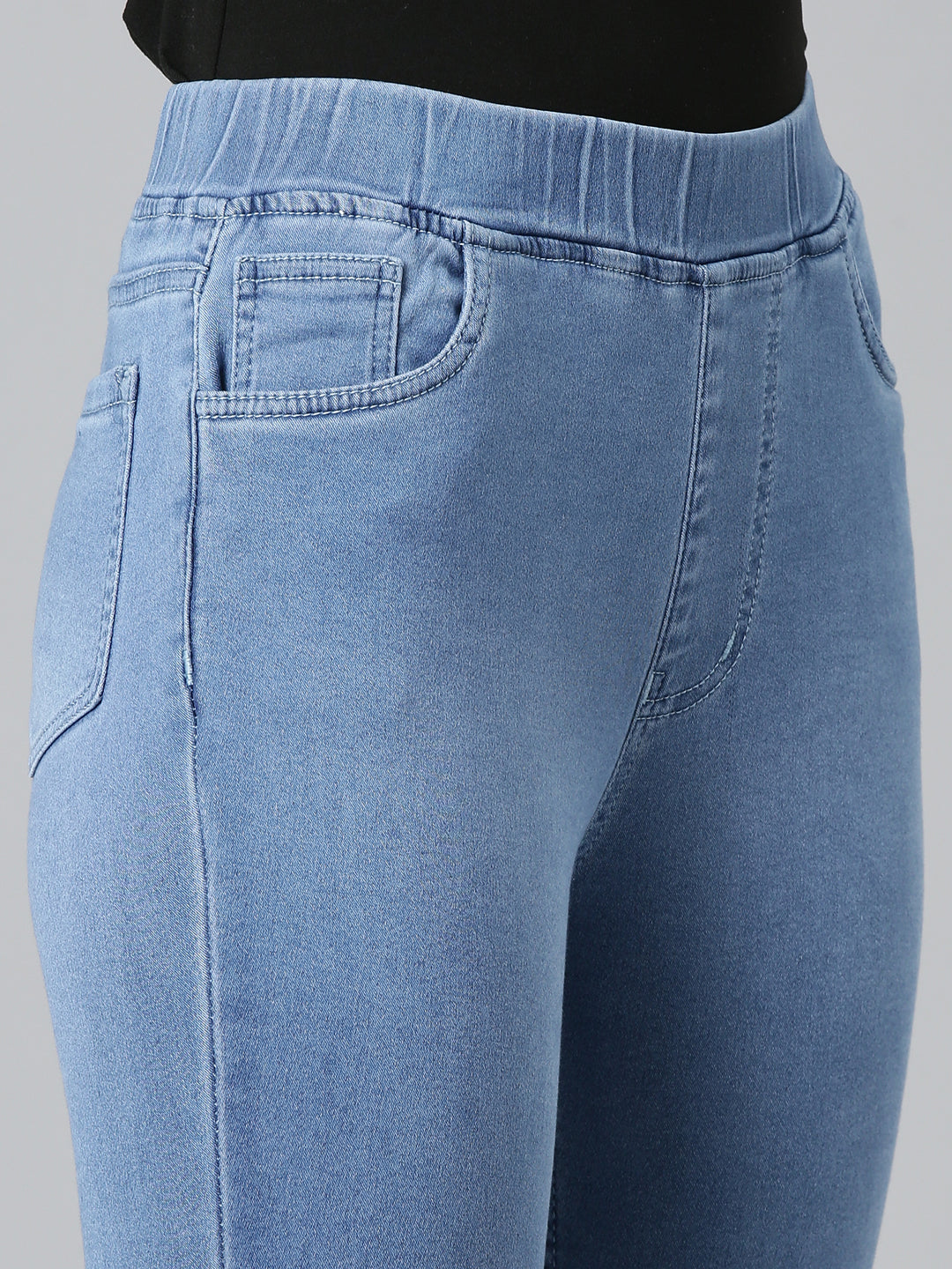 Women's Blue Skinny Fit Denim Jeans