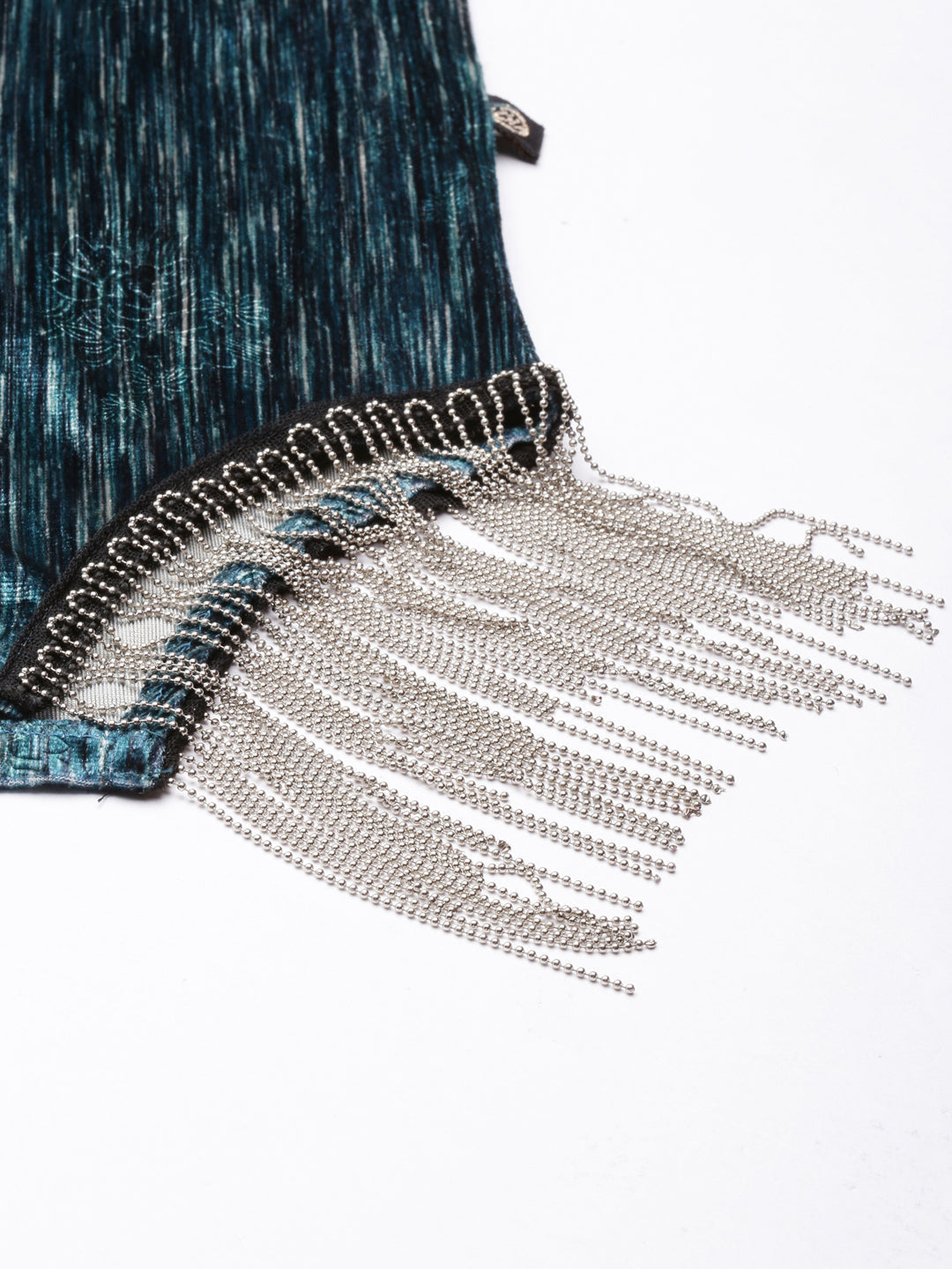 Women's Teal Striped One Shoulder Sheath Dress