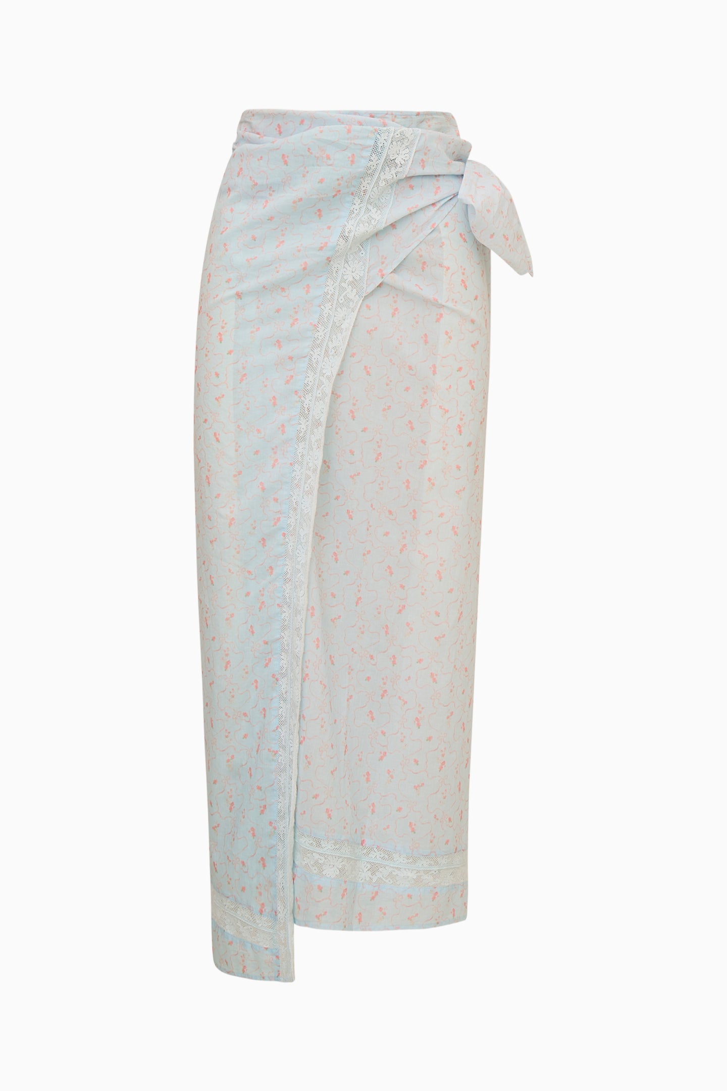 Emabella Blue Floral Cotton Sarong