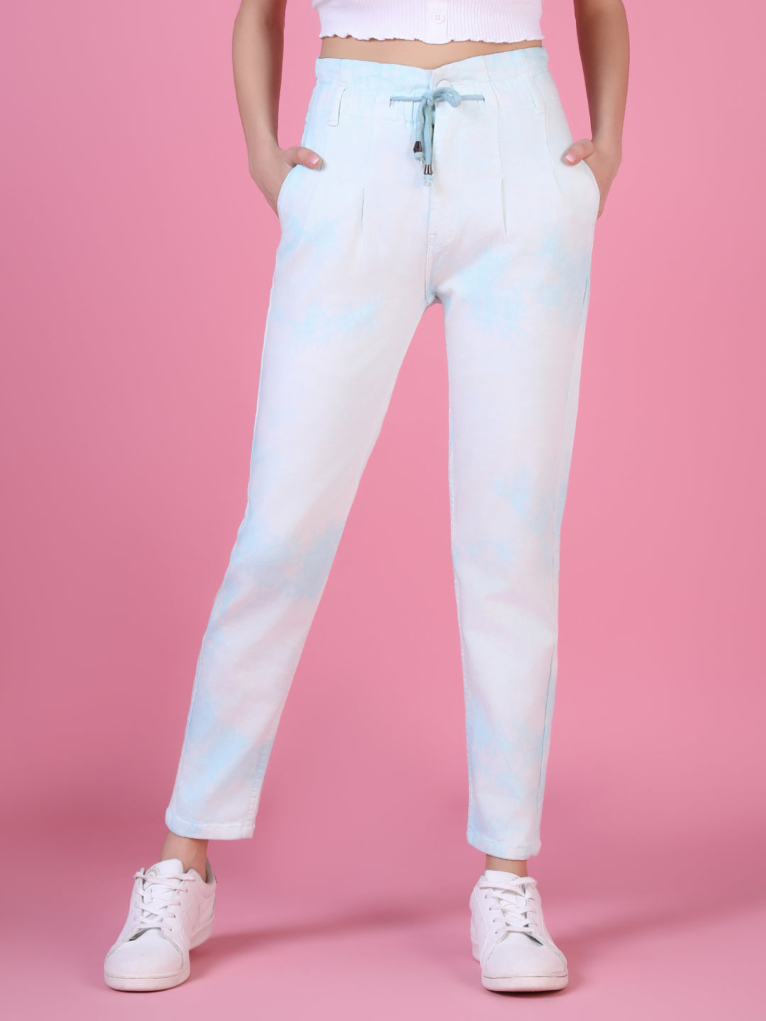 Women's White High Rise Denim Jeans