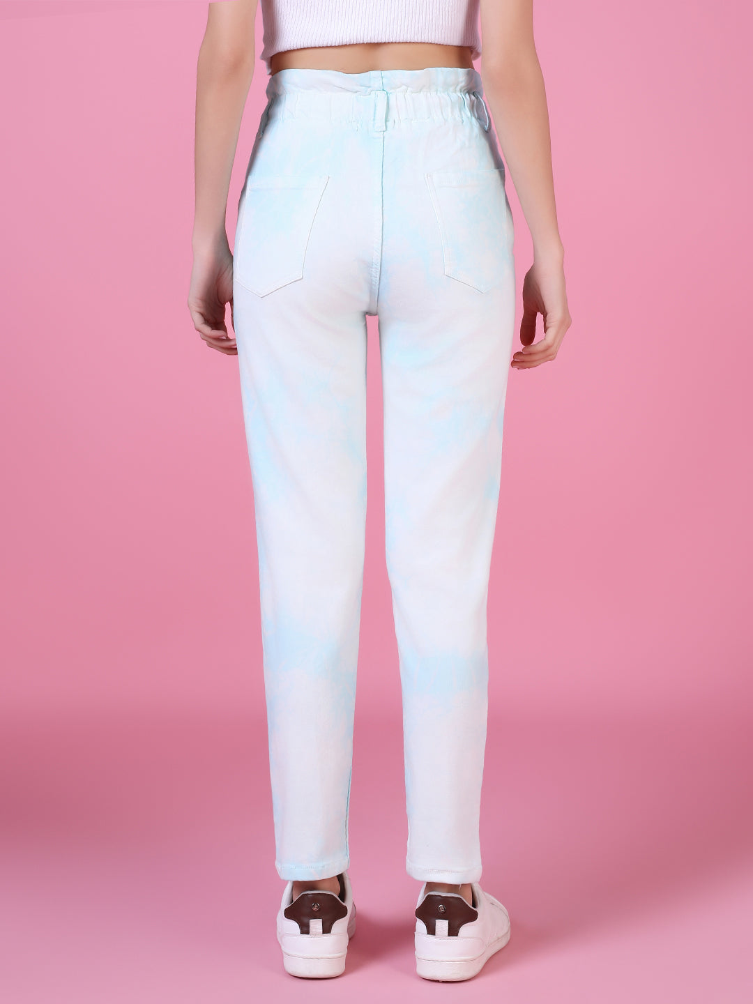 Women's White High Rise Denim Jeans