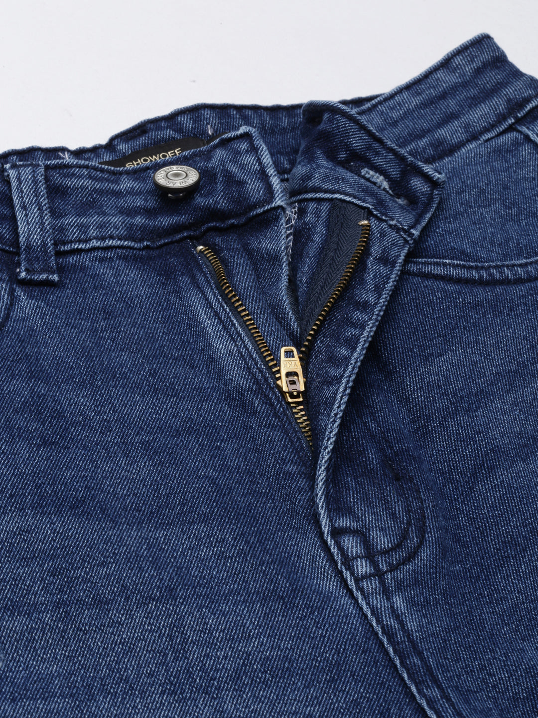 Women's Blue High-Rise Light Fade Acid Wash Denim Jeans