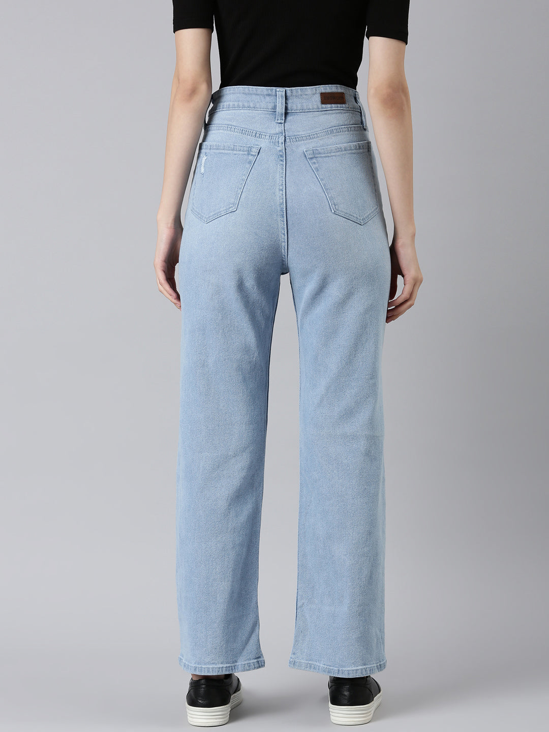 Women's Blue High-Rise Light Fade Denim Jeans