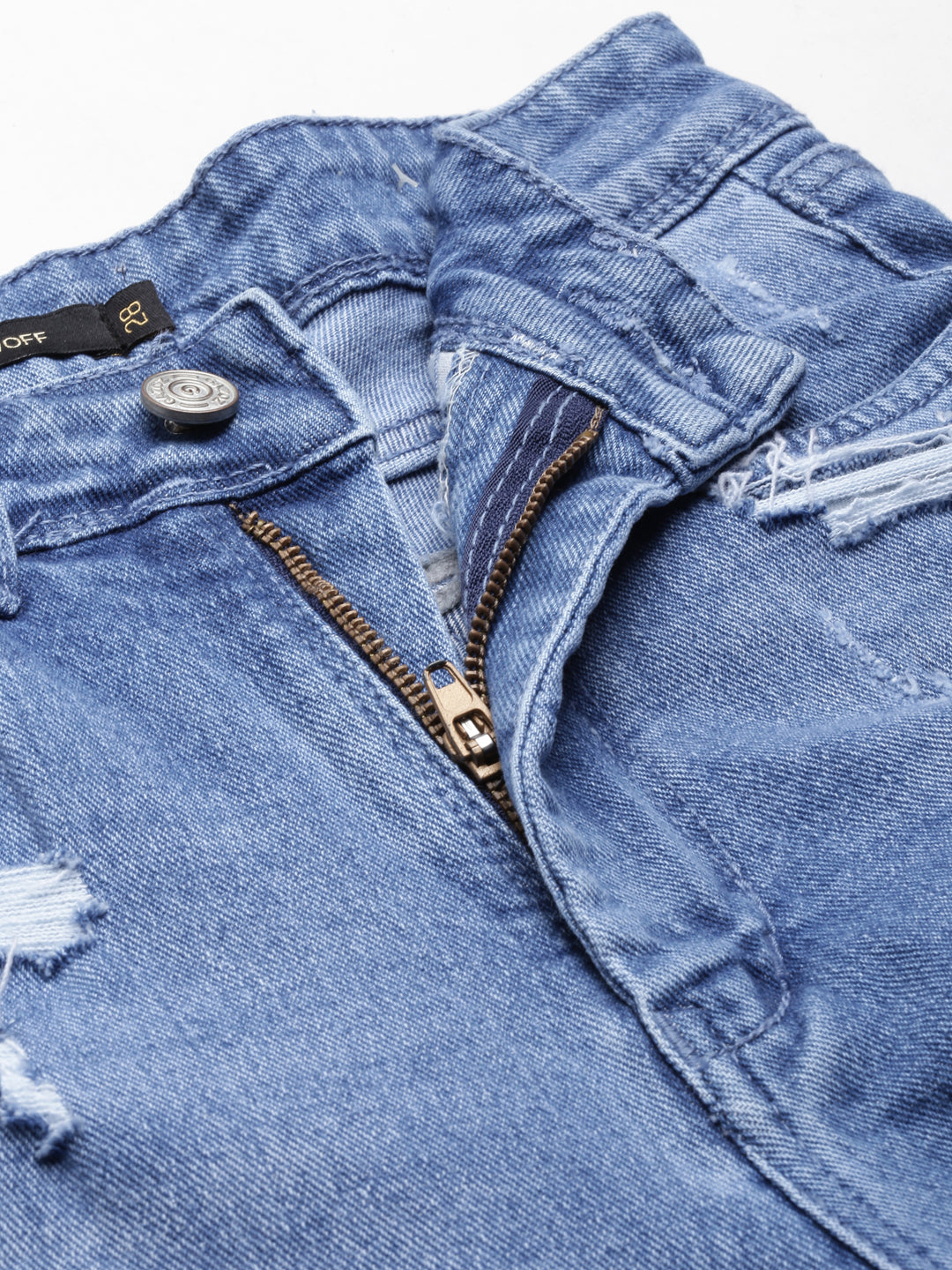 Women's Blue Slim Fit Light Fade Acid Wash Denim Jeans