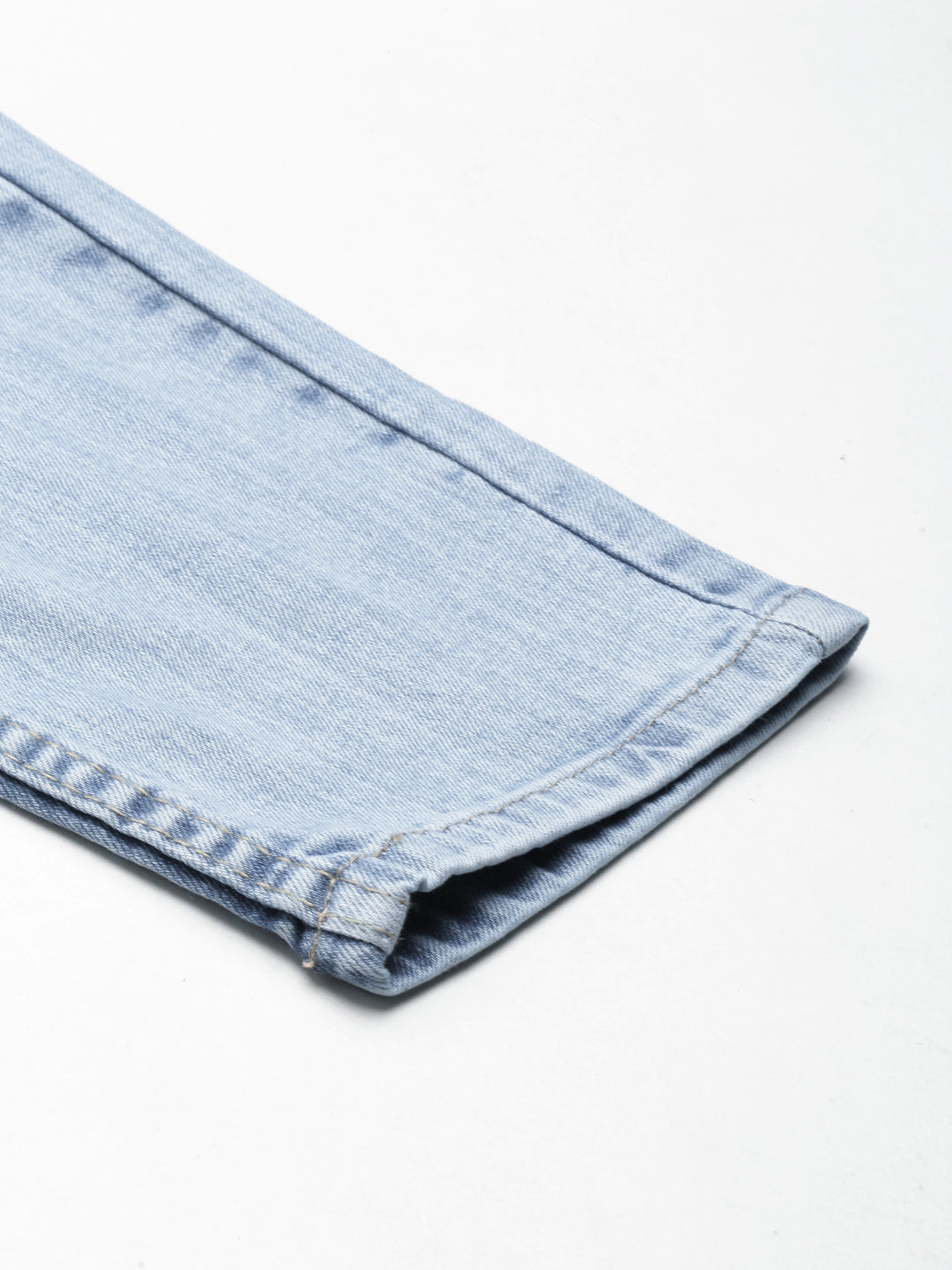 Women's Blue Mid-Rise Heavy Fade Denim Jeans