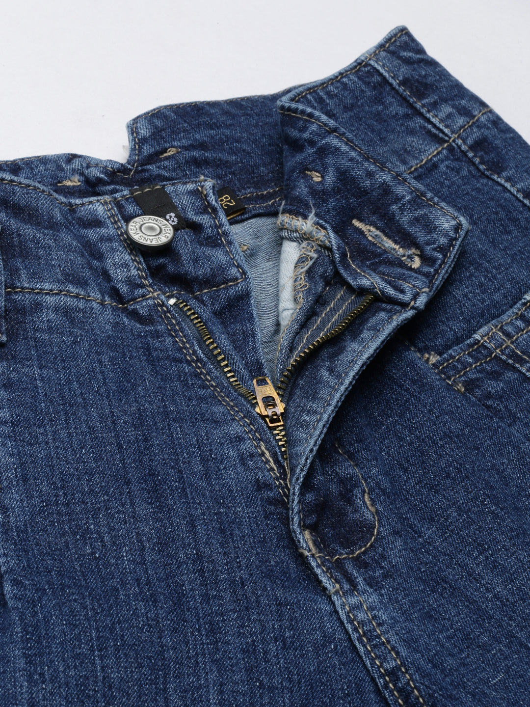 Women's Blue Mom Fit High-Rise Denim Jeans