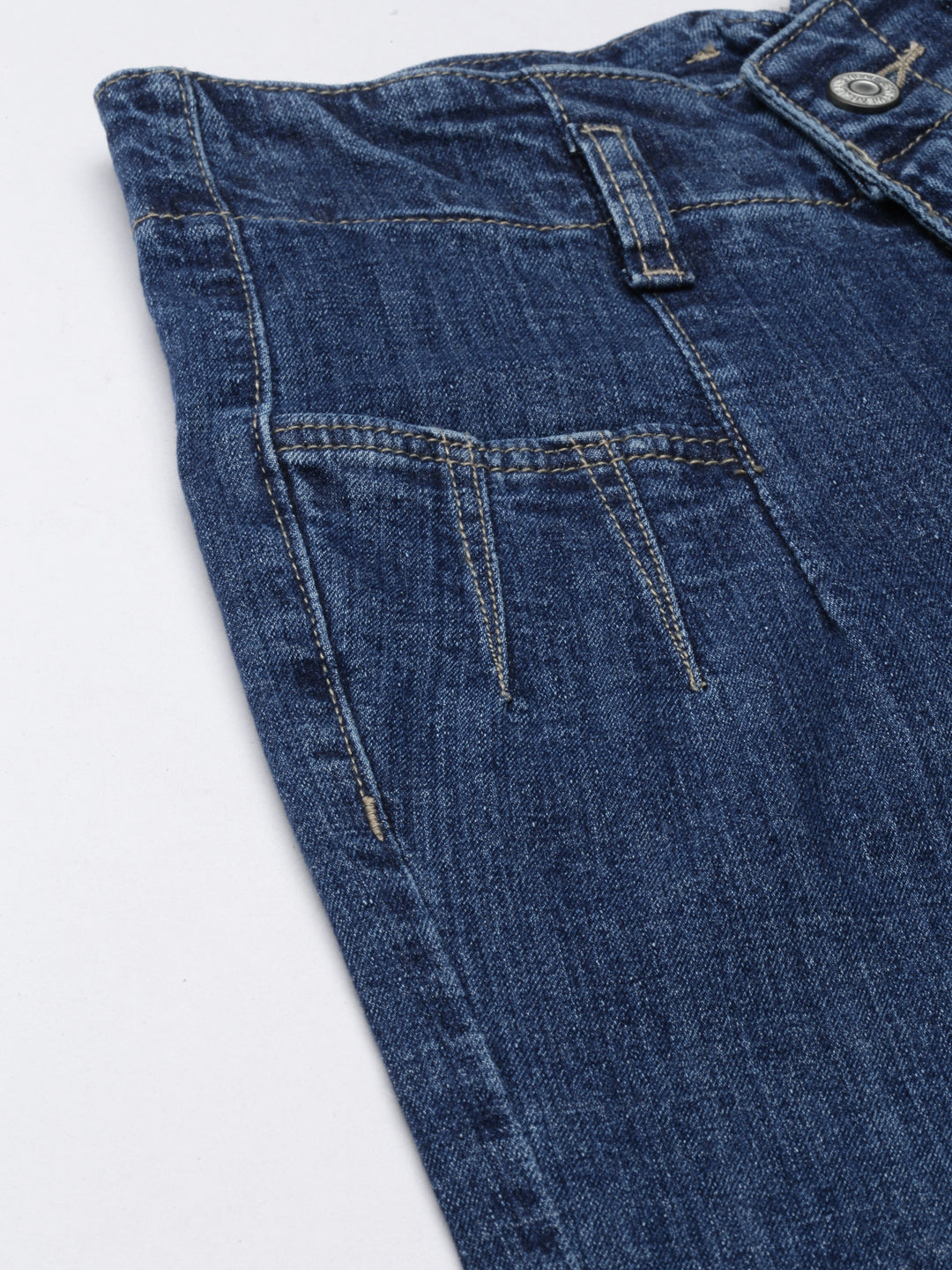 Women's Blue Mom Fit High-Rise Denim Jeans