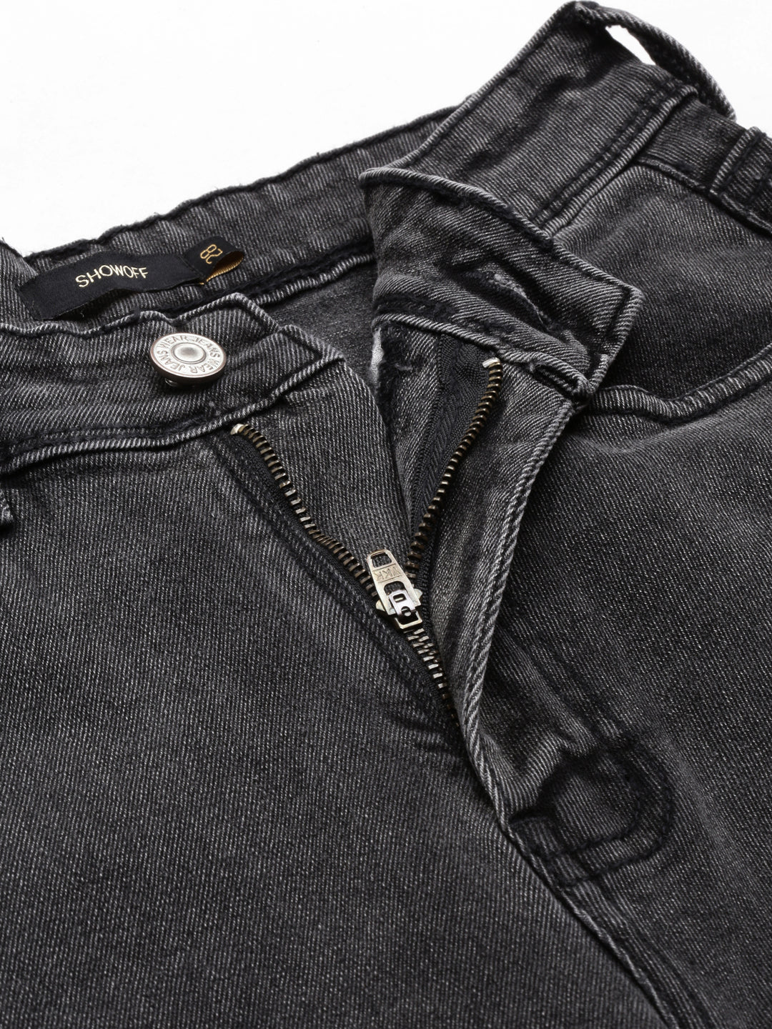 Women's Grey Mid Rise Skinny Fit Denim Jeans