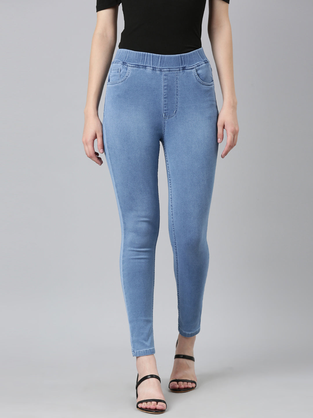 Women's Blue Skinny Fit Denim Jeans