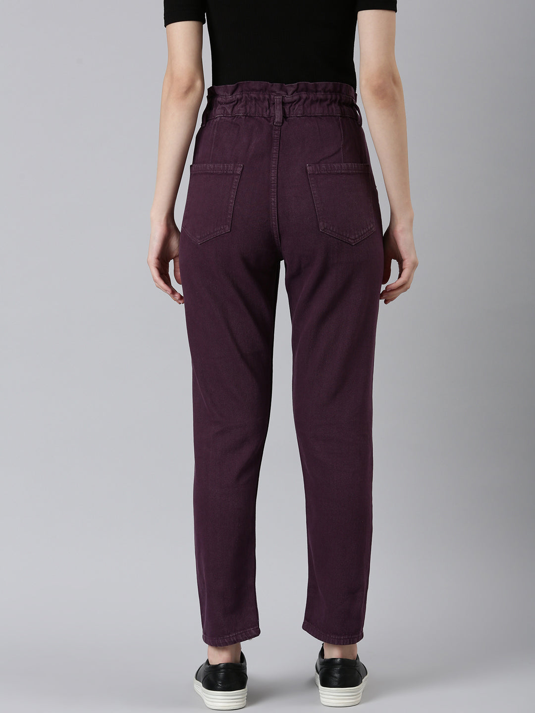 Women's Purple High Rise Denim Jeans