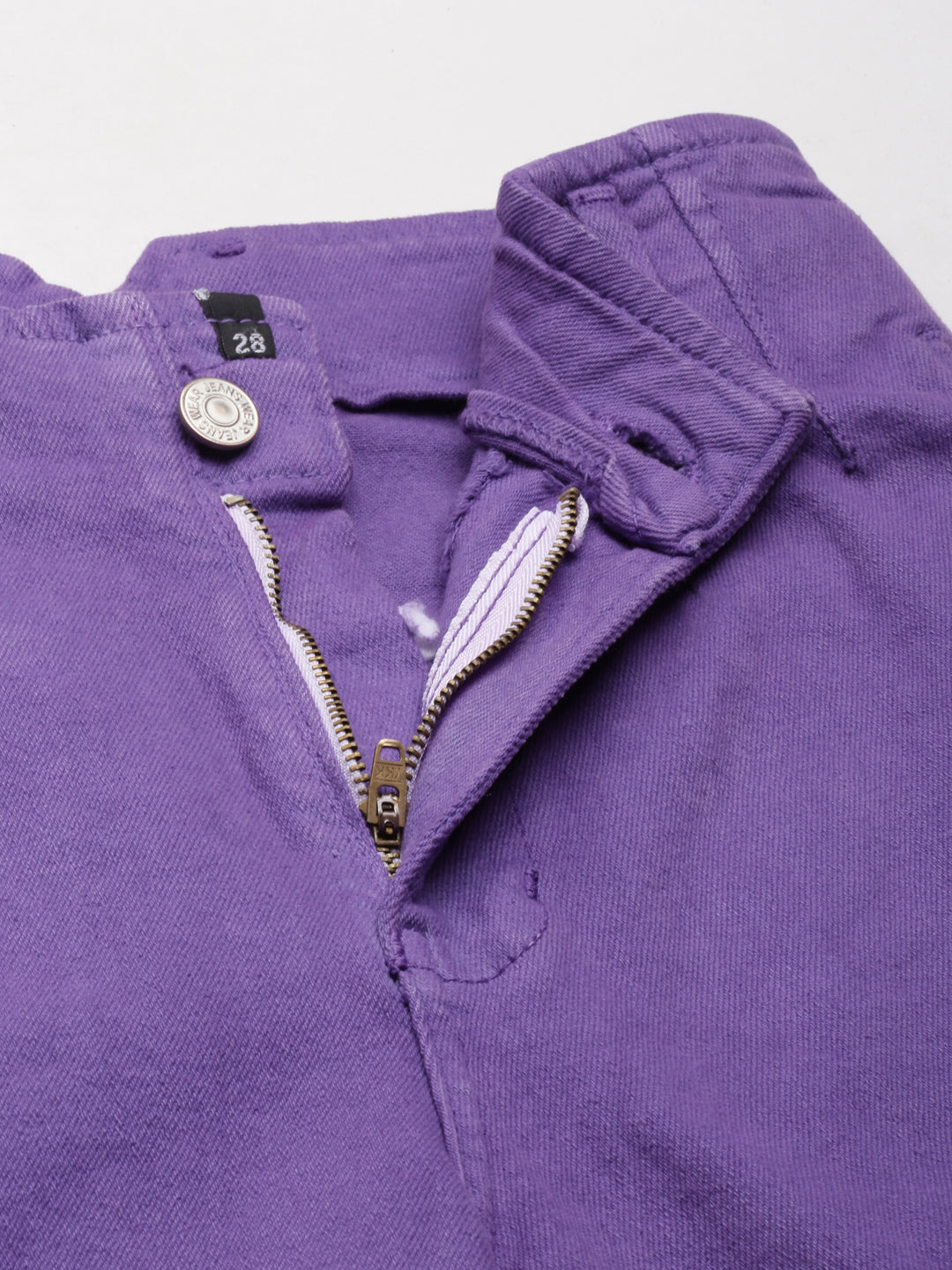 Women's Lavender Mid-Rise Denim Jeans