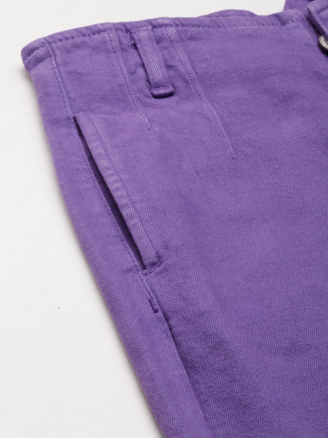 Women's Lavender Mid-Rise Denim Jeans