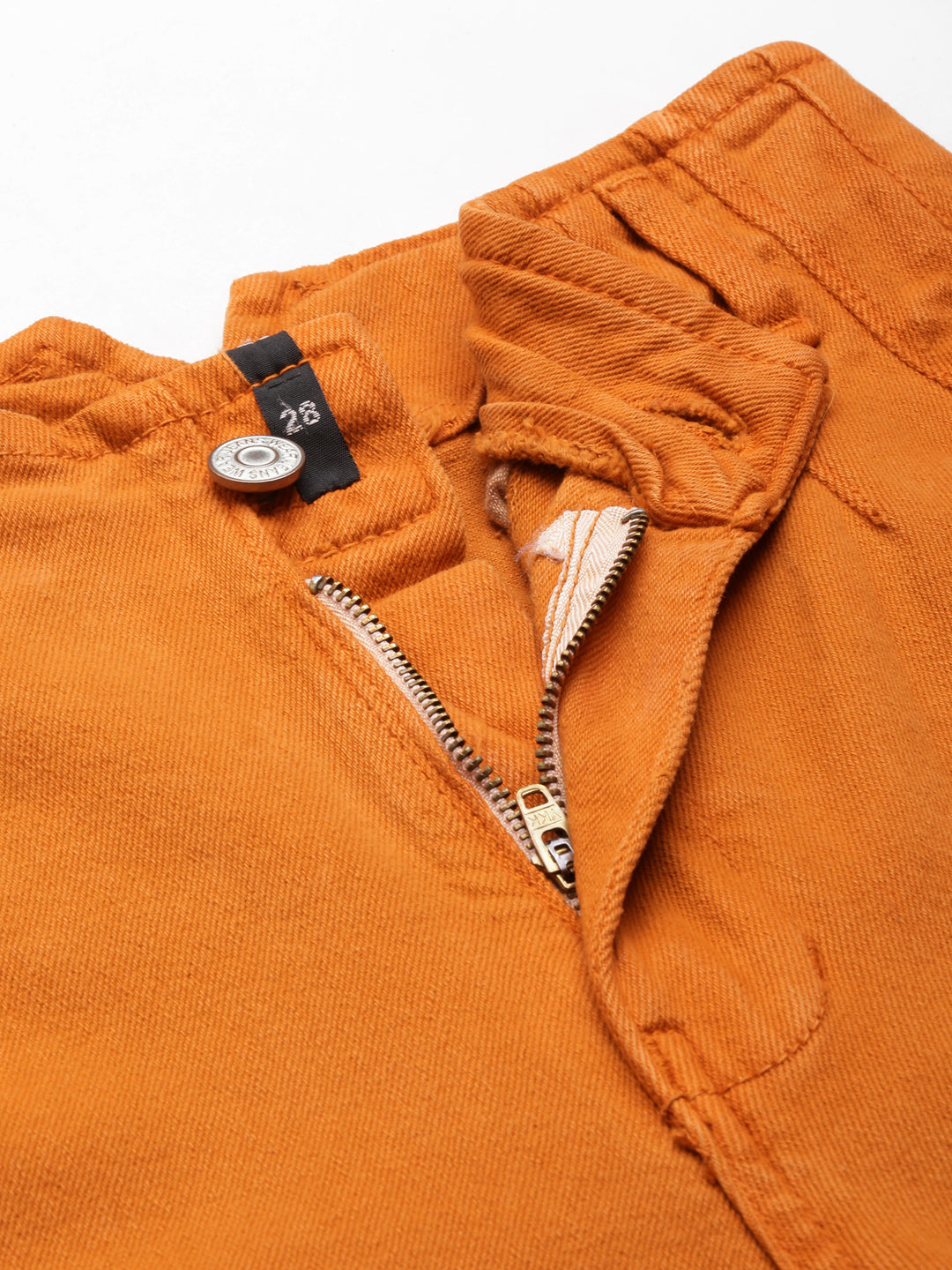 Women's Mustard Mid-Rise Slim Fit Coloured Shade Denim Jeans