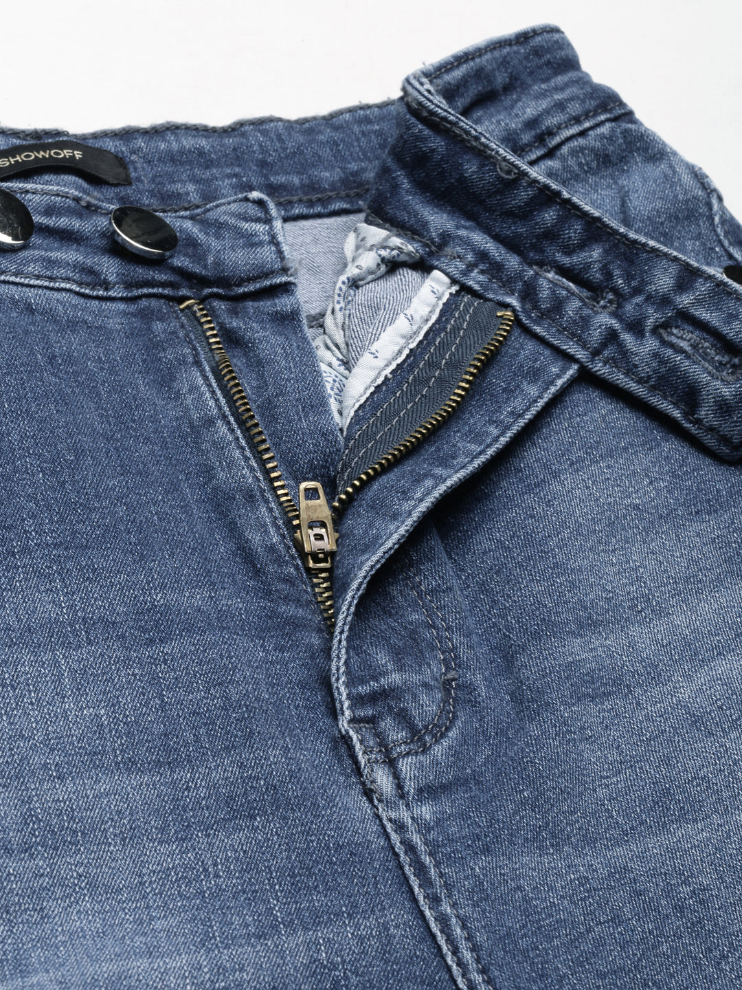 Women's Blue Skinny Fit Light Fade Acid Wash High-Rise Denim Jeans