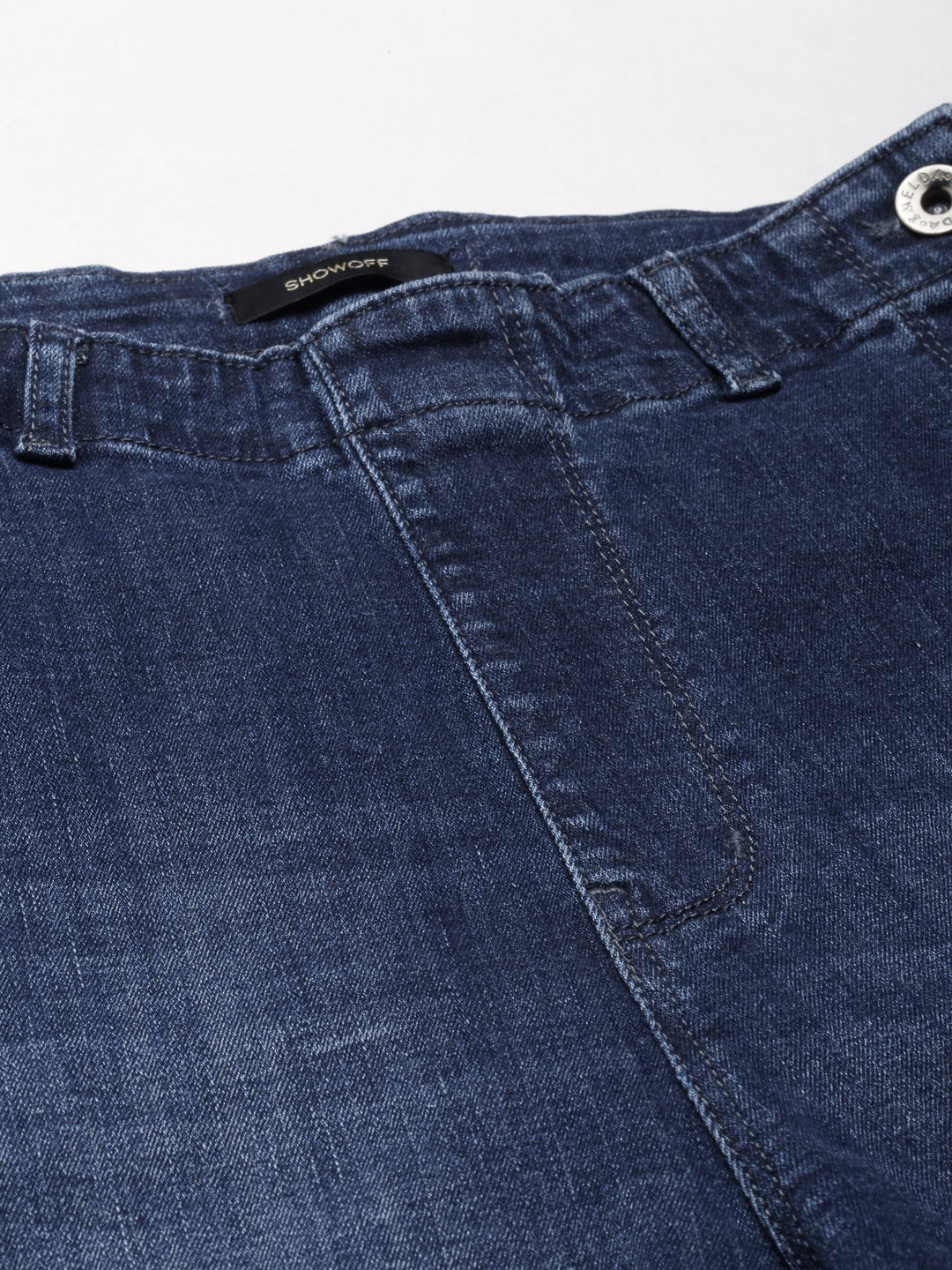 Women's Navy Blue Clean Look Skinny Fit Denim Jeans