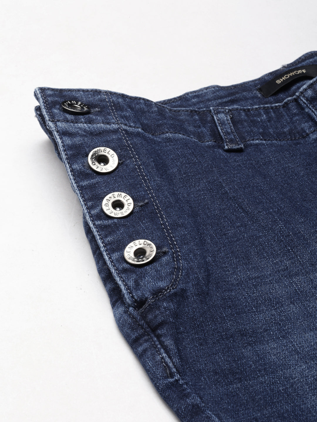 Women's Navy Blue Clean Look Skinny Fit Denim Jeans