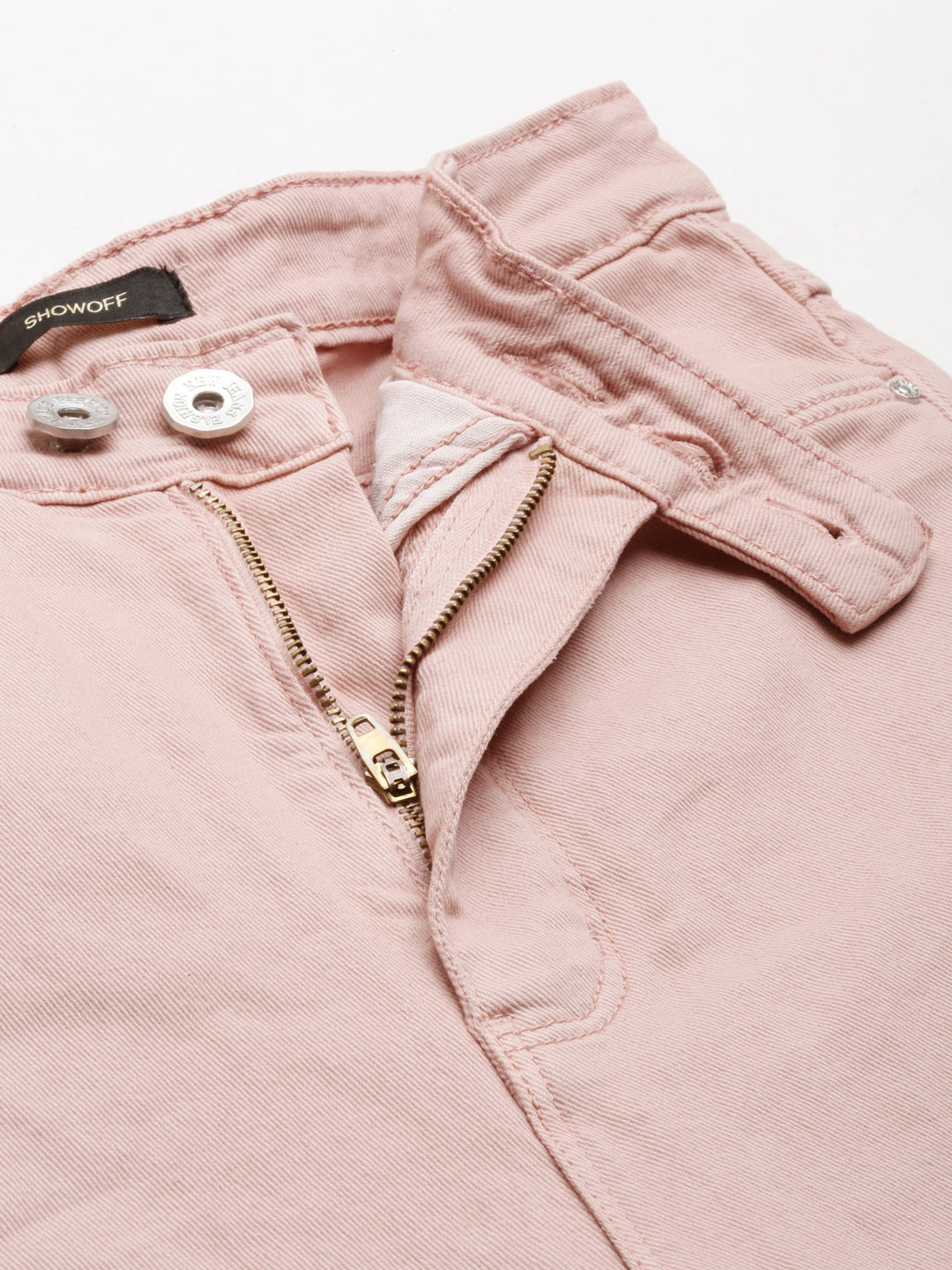 Women's Pink Slim Fit High-Rise Denim Jeans