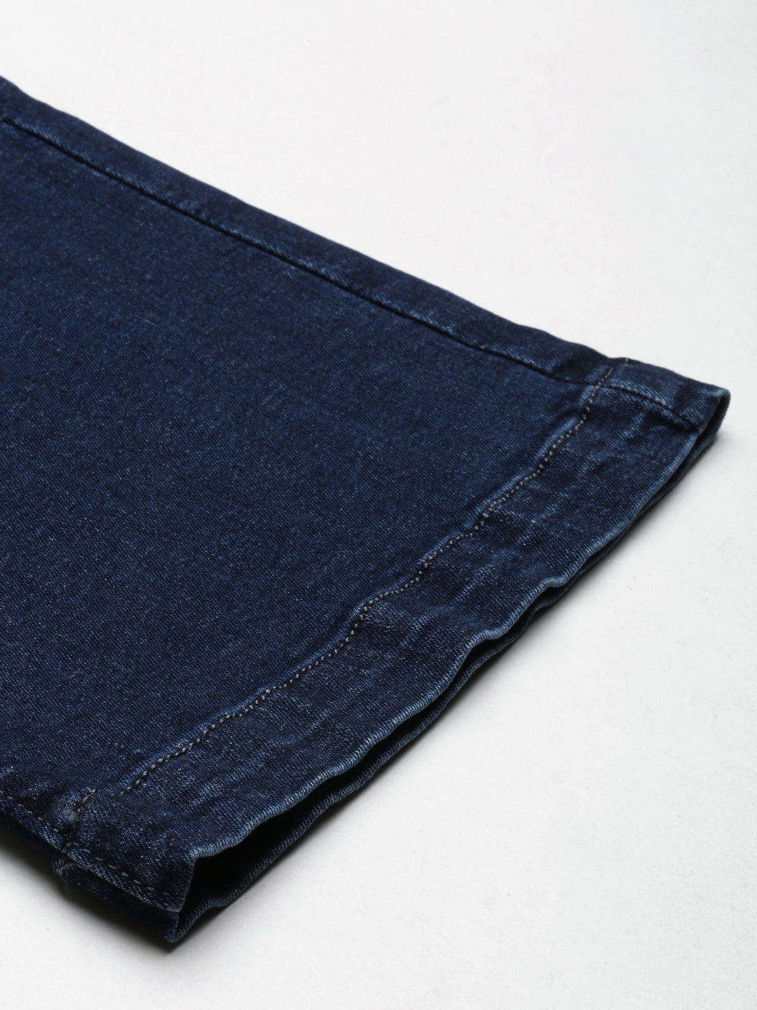 Women's Navy Blue Flared Light Fade Denim Jeans