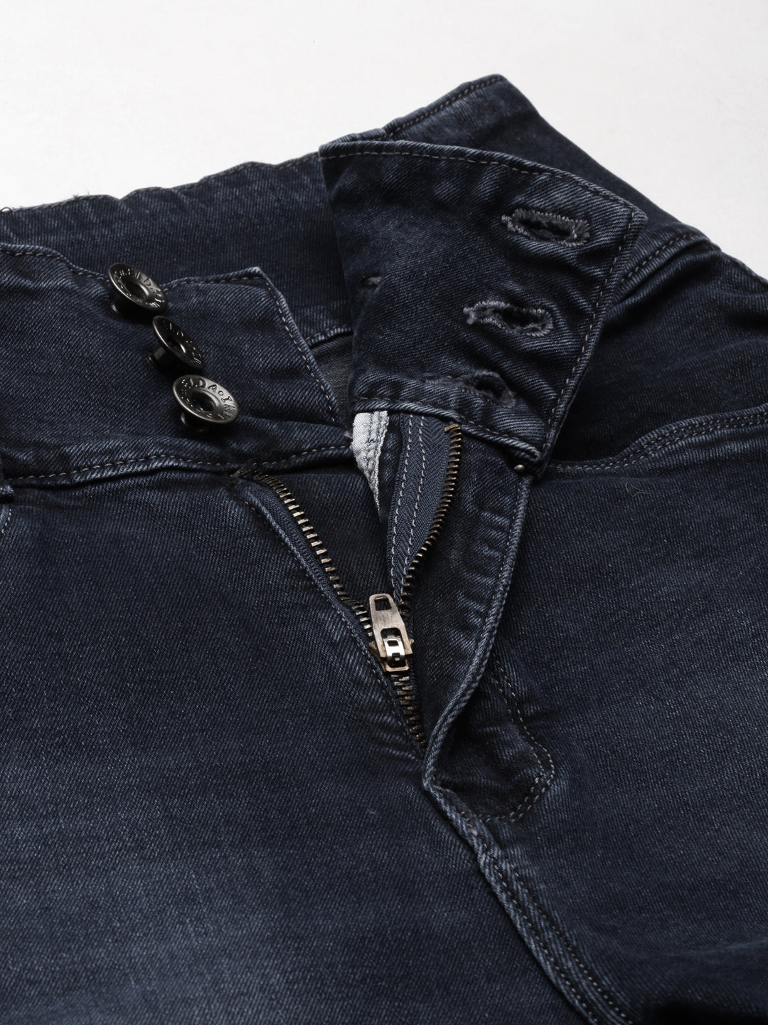 Women's Navy Blue Clean Look Denim Bootcut Jeans