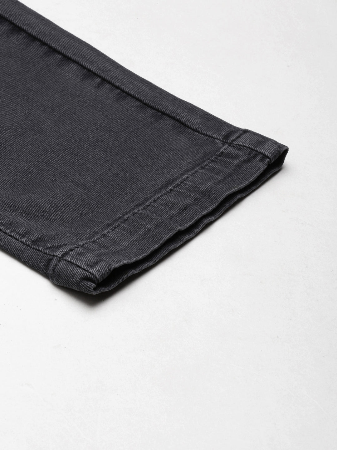 Women's Black Straight Fit Light Fade Acid Wash Denim Jeans