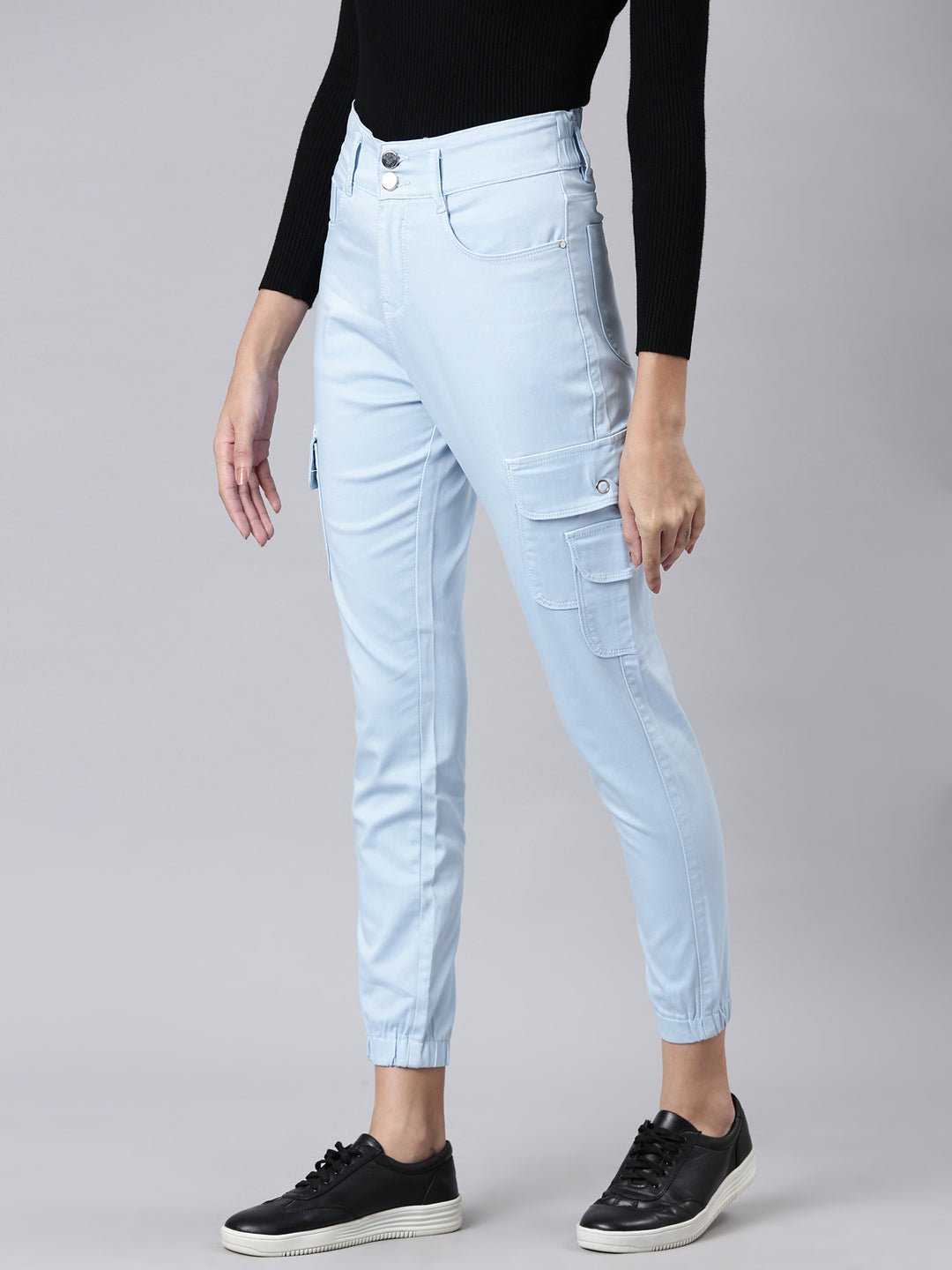 Women's Blue High-Rise Denim Jeans