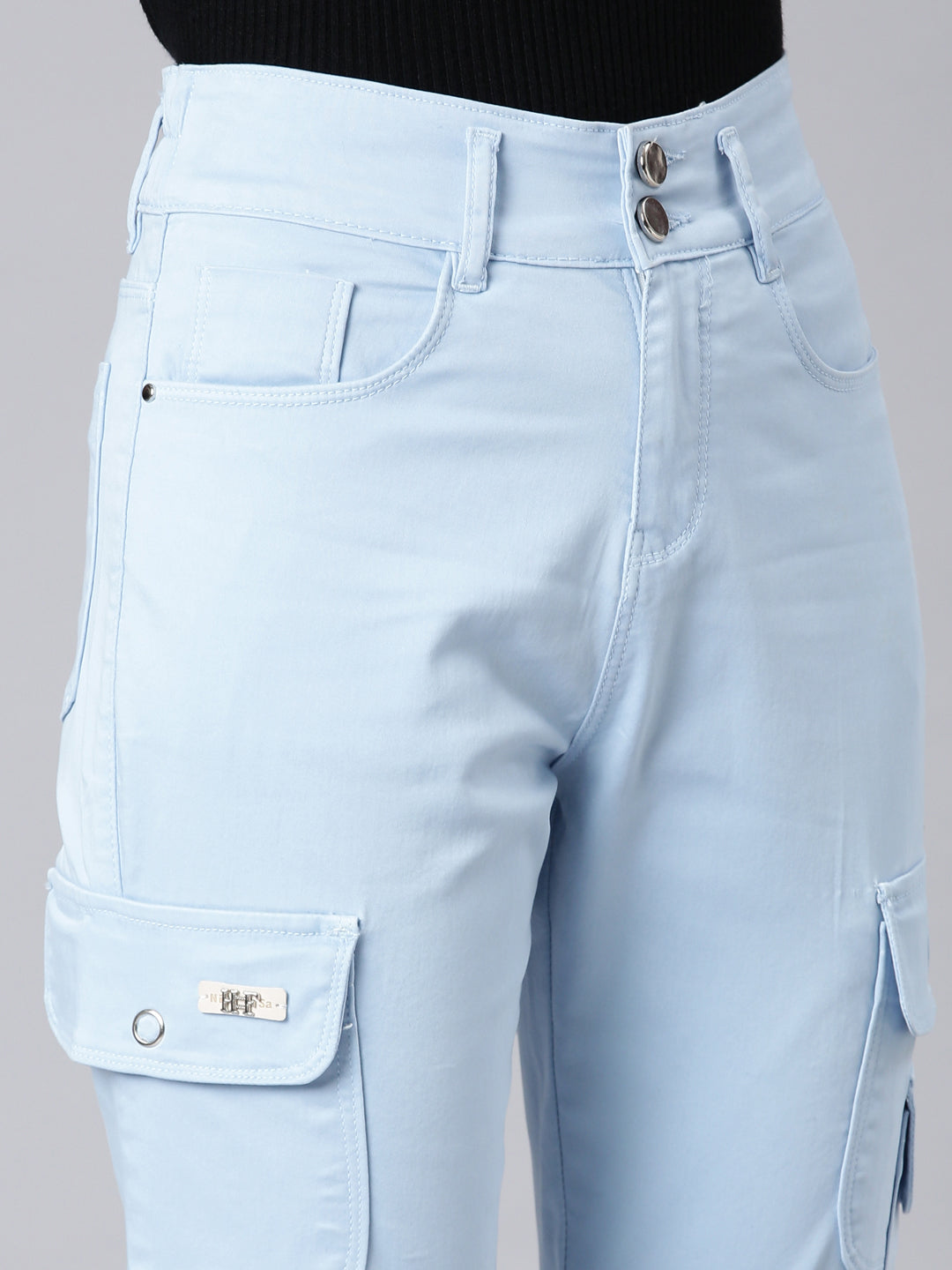 Women's Blue High-Rise Denim Jeans