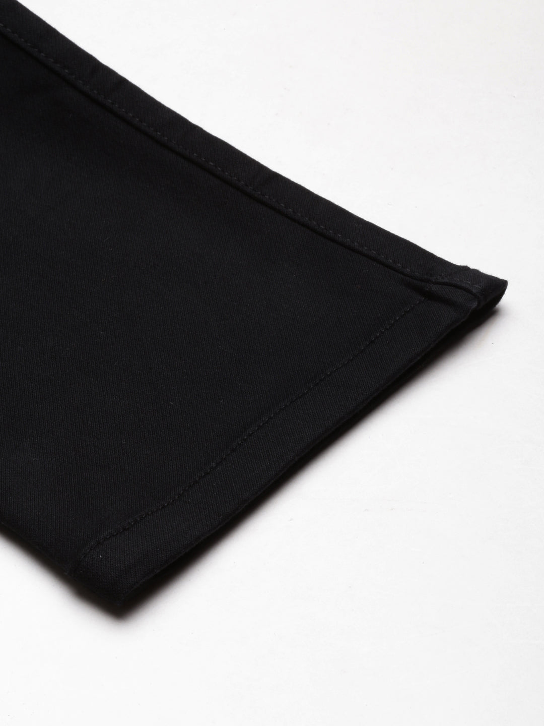 Women's Black High-Rise Straight Fit Denim Jeans